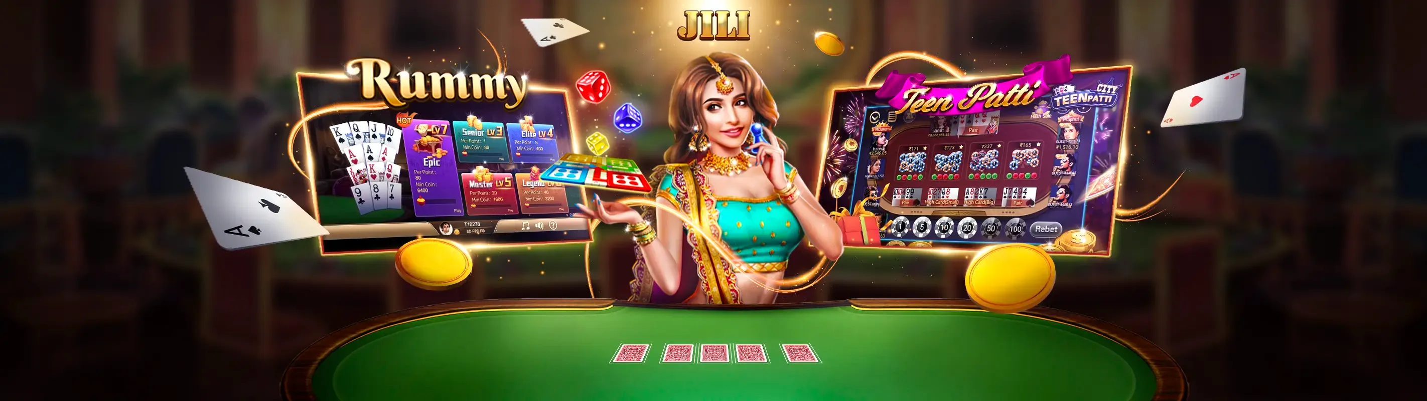 Giao diện ứng dụng casino di động Win2026 với các trò chơi sòng bạc trực tuyến nổi bật, màu vàng và đen sang trọng.